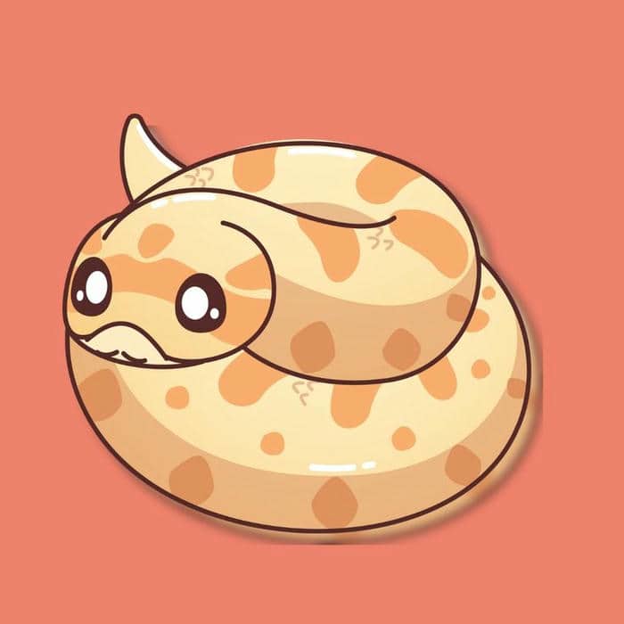 Hình con rắn chibi đáng yêu