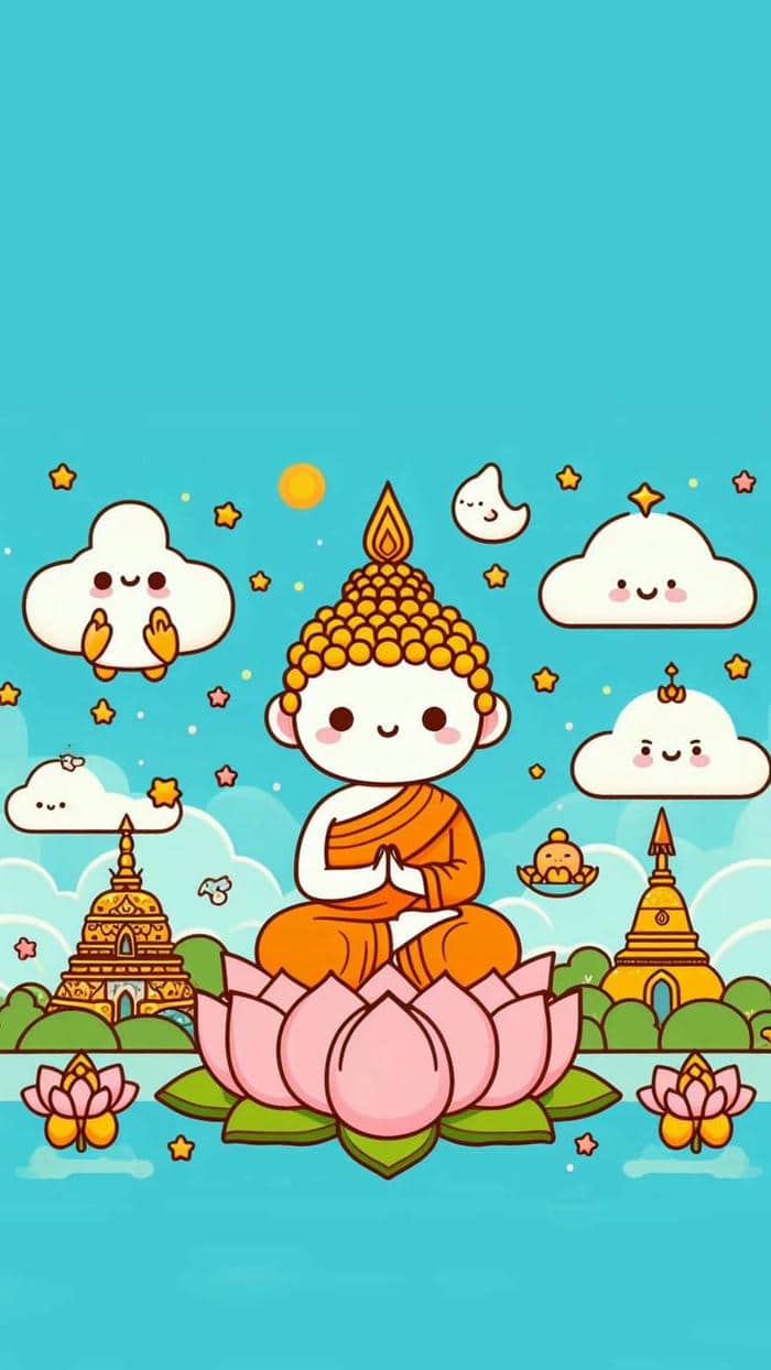 Hình nền phật chibi