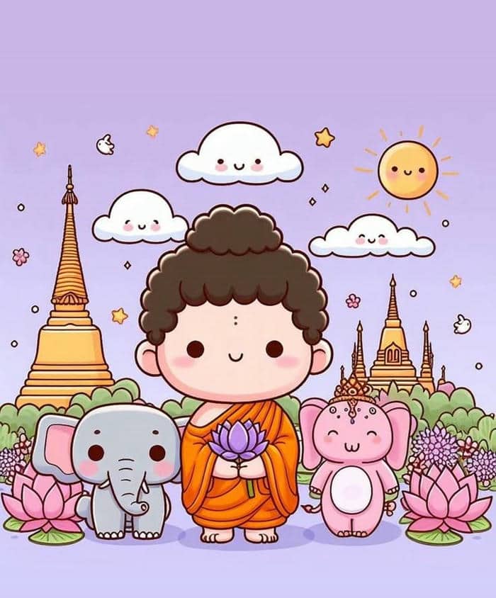 Hình phật chibi cute
