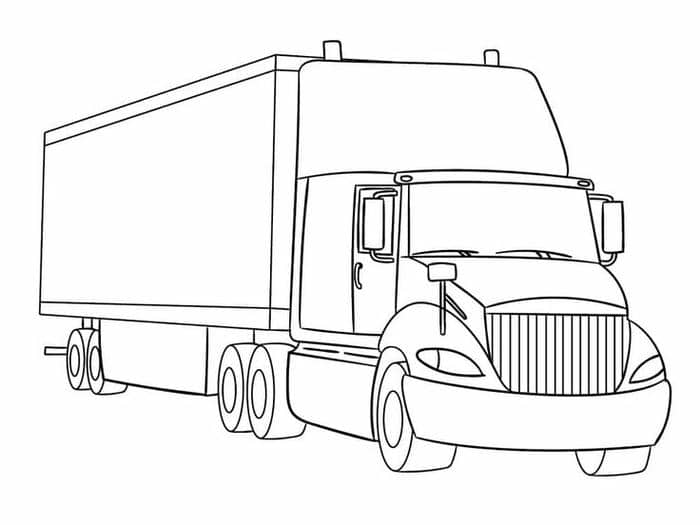 Tổng hợp 89+ bộ tranh tô màu xe tải đơn giản cho bé 20 Hình tranh tô màu xe tải đẹp