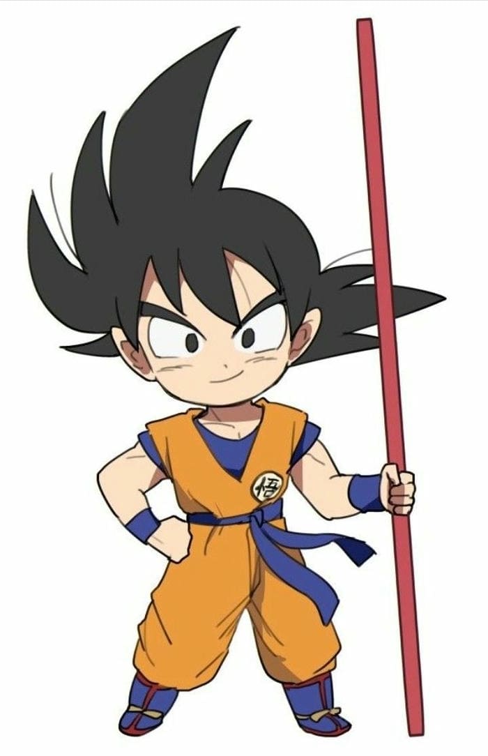Hình vẽ chibi Goku siêu đáng yêu