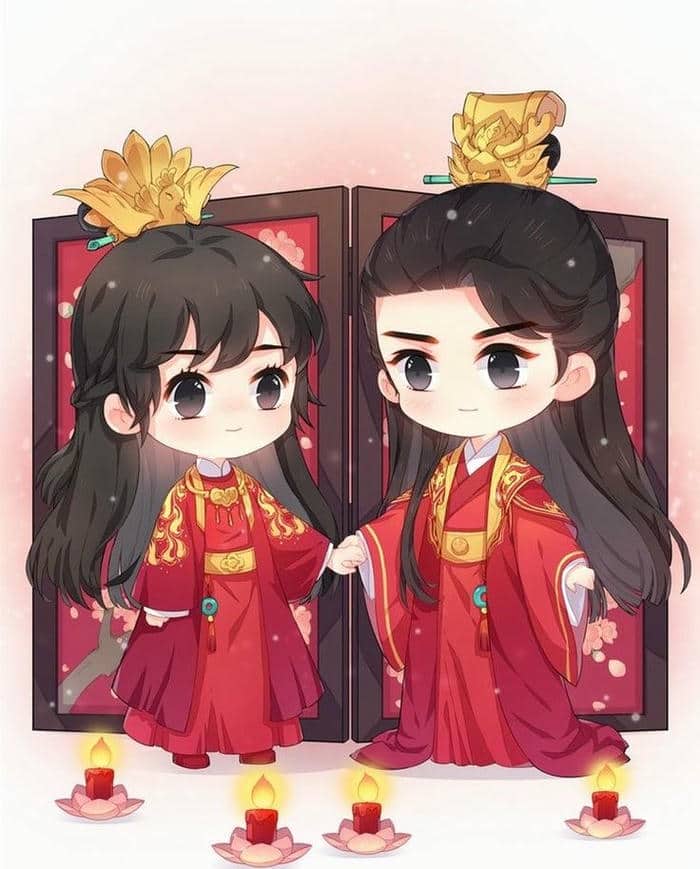 Cô dâu chú rể chibi dễ thương: Bộ sưu tập hình ảnh cute không thể bỏ lỡ 33 Hình vẽ chibi cô dâu chú rể cute