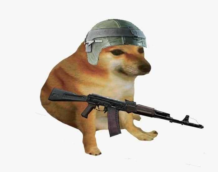 Tuyển tập 98+ hình ảnh meme cầm súng hài hước, đáng yêu 23 Meme chó cầm súng