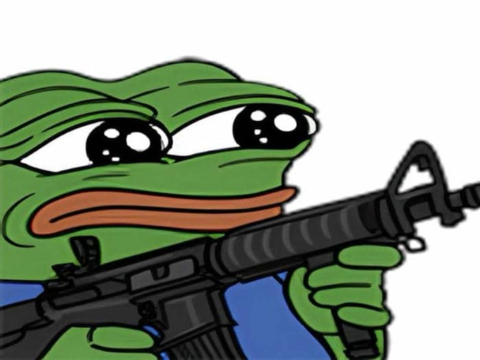 Tuyển tập 98+ hình ảnh meme cầm súng hài hước, đáng yêu 30 Meme ếch xanh cầm súng