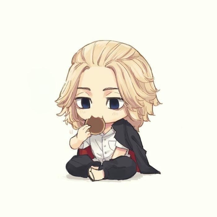 Mikey chibi ăn bánh siêu đáng yêu