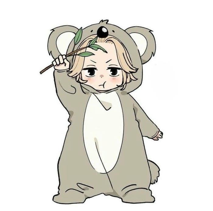 Mikey chibi trang phục gấu Koala siêu đáng yêu