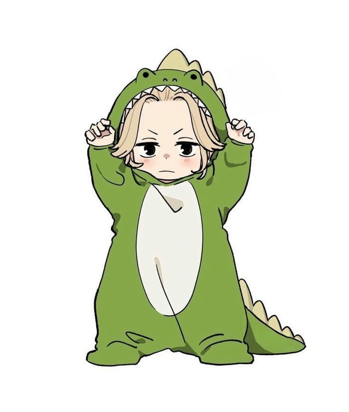 Mikey Chibi – Khi Đại Ca Toman Hóa Thành “Bé Cưng” Dễ Thương 31 Mikey chibi trang phục khủng long siêu dễ thương