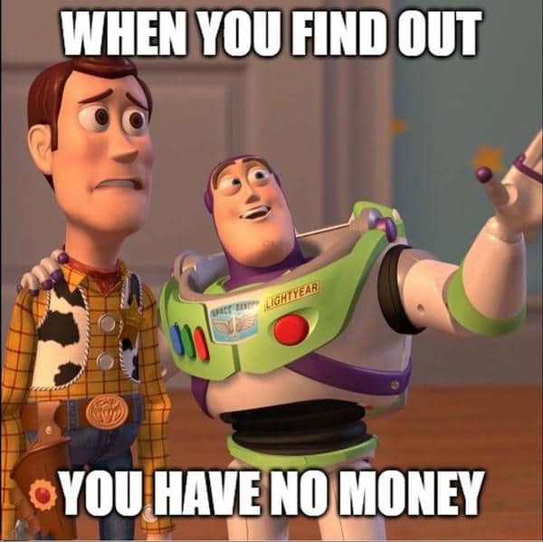 Tổng hợp 987+ hình ảnh meme hết tiền hài hước & vui nhộn 40 No money meme