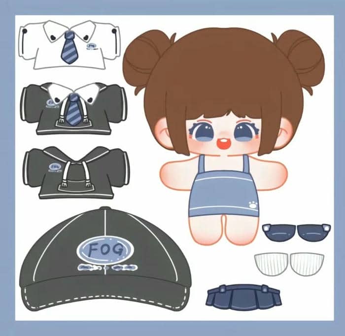 Paper doll chibi cute