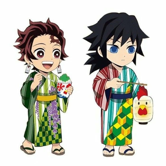100+ Hình Tanjirō Chibi Dễ Thương – Bộ Sưu Tập Avatar Ngầu Cho Fan Kimetsu 12 Tanjiro và Giyuu chibi