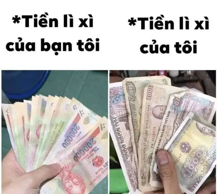 Tiền lì xì meme