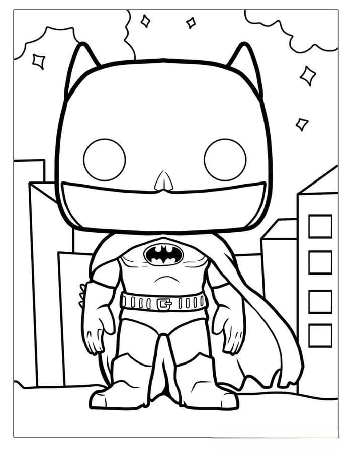 Tổng hợp 1001+ tranh tô màu Batman cho bé học vẽ 15 Tranh tô màu Batman đơn giản