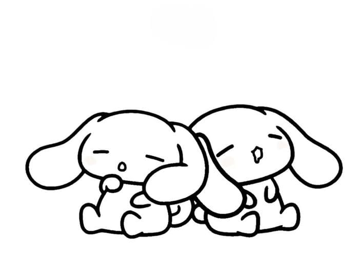Tranh tô màu Cinnamoroll siêu dễ thương