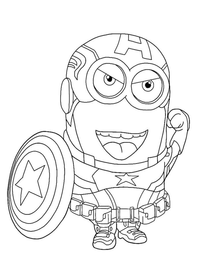 Tổng hợp bộ tranh tô màu Minion cute đáng yêu cho bé