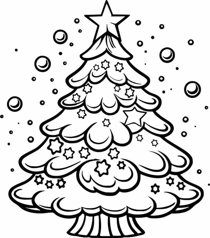 Gợi ý 99+ hình tranh tô màu cây thông noel giáng sinh cho bé 21 Tranh tô màu cây thông giáng sinh đơn giản
