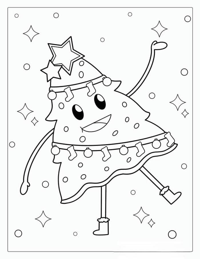 Gợi ý 99+ hình tranh tô màu cây thông noel giáng sinh cho bé 24 Tranh tô màu đơn giản hình cây thông noel cho bé