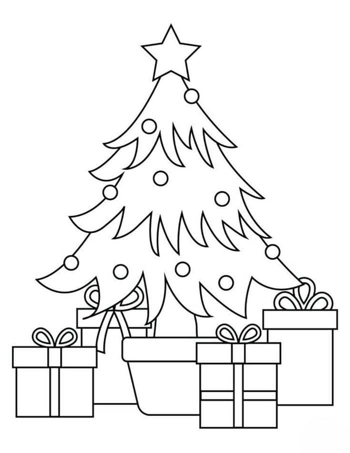 Gợi ý 99+ hình tranh tô màu cây thông noel giáng sinh cho bé