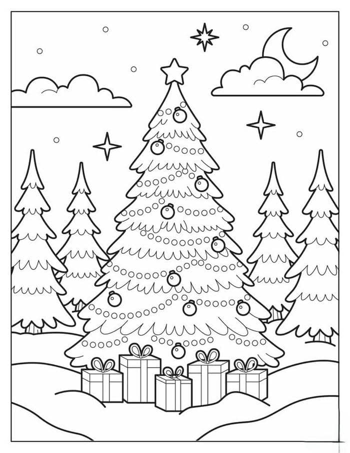 Gợi ý 99+ hình tranh tô màu cây thông noel giáng sinh cho bé 30 Tranh tô màu hình cây thông giáng sinh
