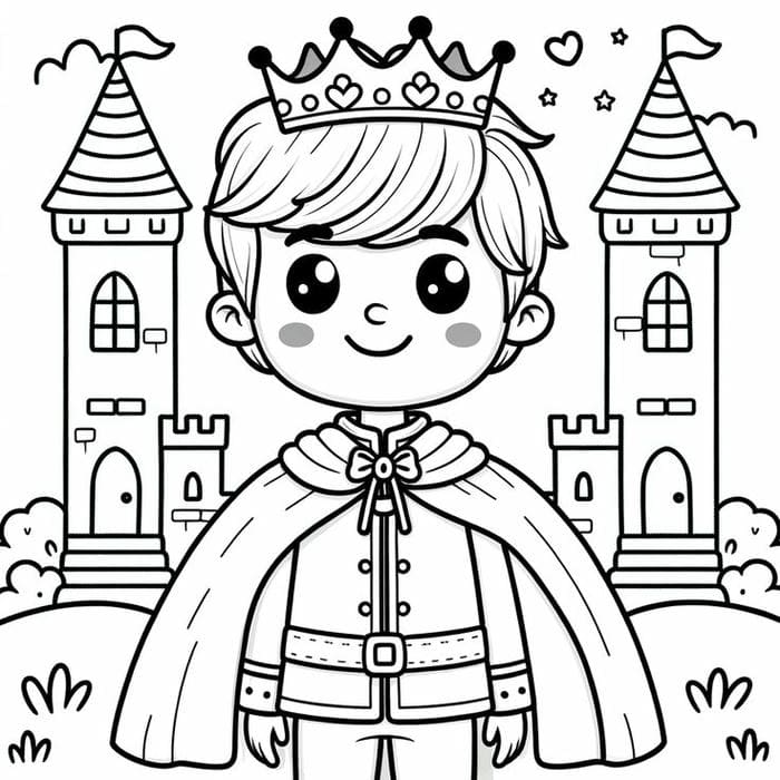 Gợi ý 77+ bộ tranh tô màu hoàng tử chibi cute dễ thương