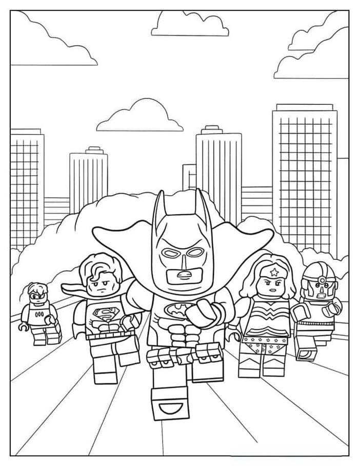 Bộ sưu tập 899+ hình tranh tô màu zombie cho bé 28 Tranh tô màu lego Batman và các siêu anh hùng