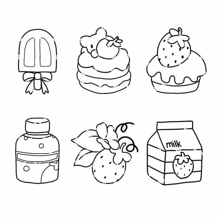 Tổng hợp 78+ bộ tranh tô màu sticker mini cute đơn giản cho bé 16 Tranh tô màu sticker cho bé gái