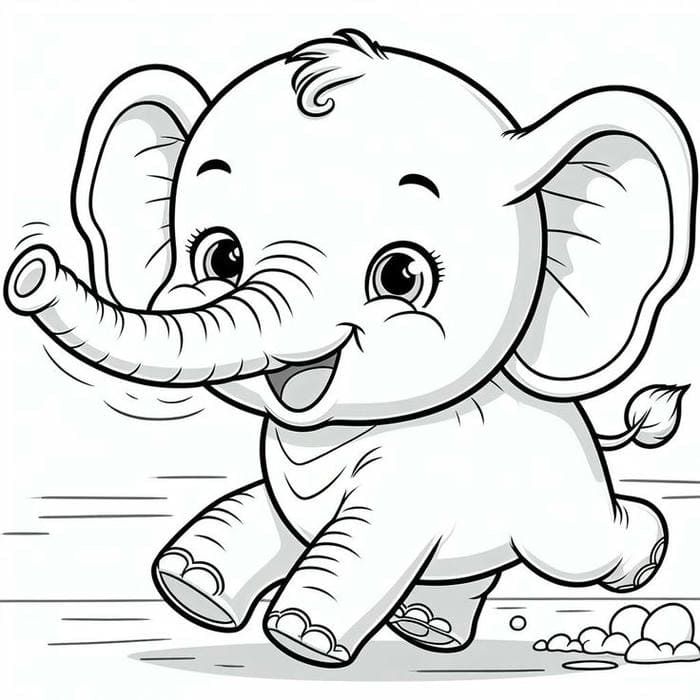 Tải miễn phí 100+ hình ảnh tranh tô màu con voi đẹp dễ thương 31 Tranh tô màu voi con tinh nghịch đáng yêu