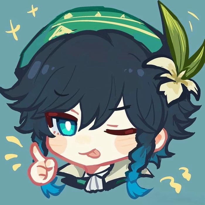 Venti chibi biểu cảm đáng yêu