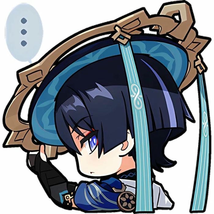 Wanderer chibi genshin cute