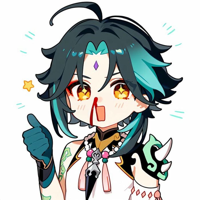 Xiao chibi biểu cảm dễ thương