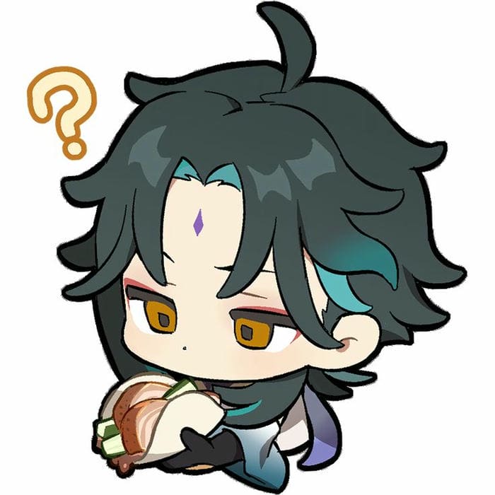 Xiao chibi biểu cảm thắc mắc siêu đáng yêu