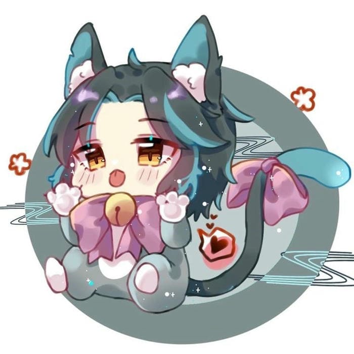 Xiao chibi mèo con đáng yêu
