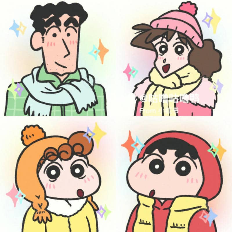 ảnh 4 người bạn thân anime chibi cute