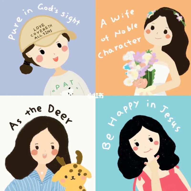 ảnh 4 người bạn thân chibi