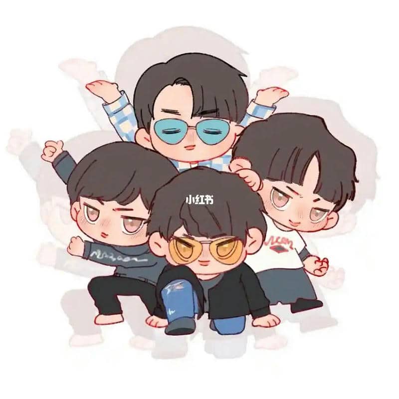 ảnh 4 người bạn thân cute