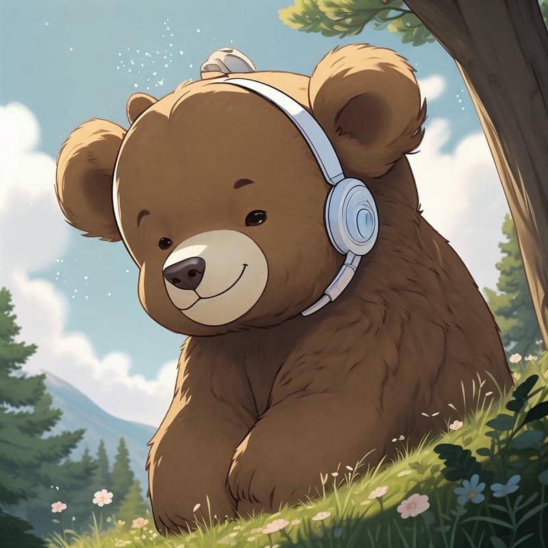 ảnh anime gấu cute