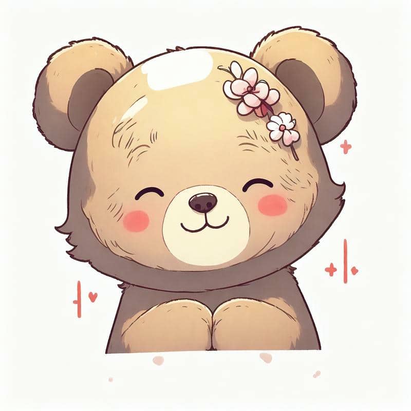 ảnh gấu cute chibi