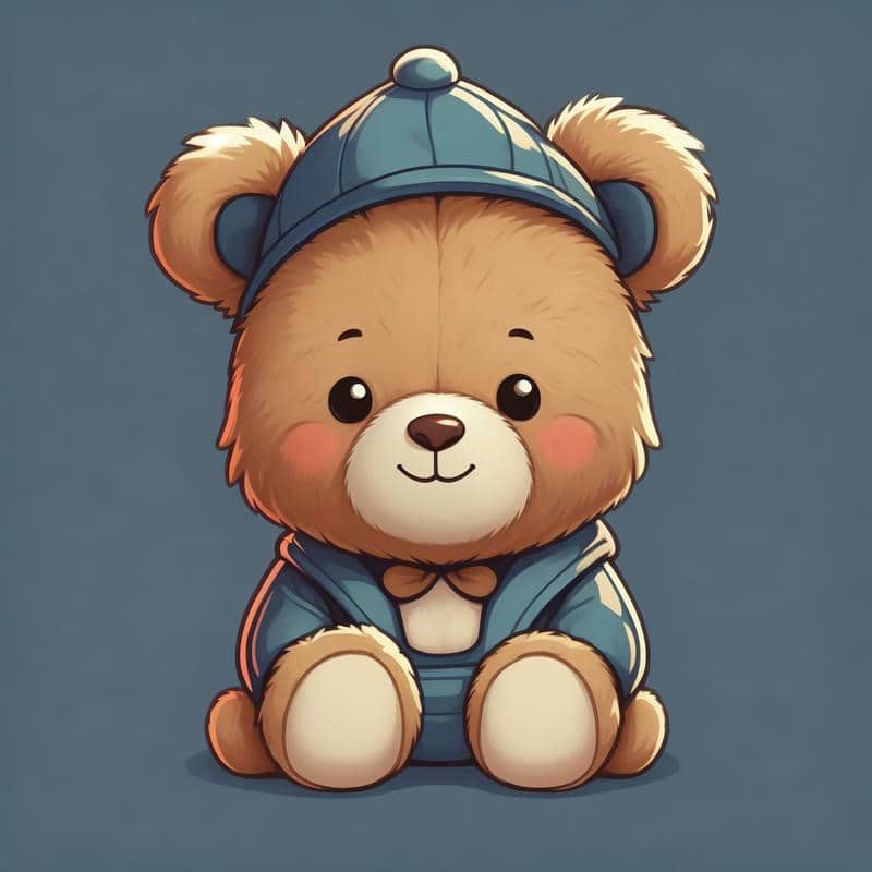 ảnh gấu hoạt hình dễ thương