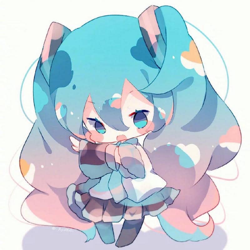 ảnh hatsune miku chibi anime