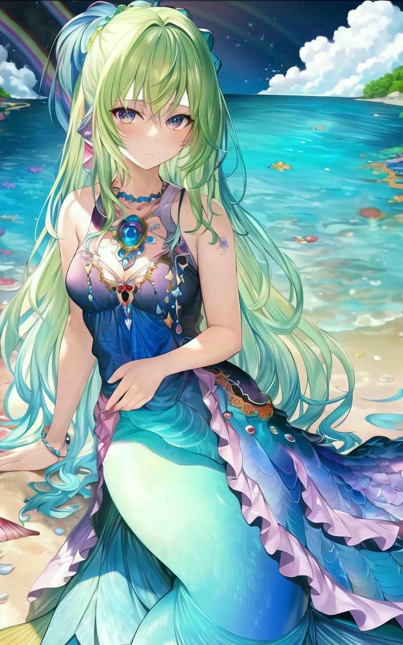99+ Hình ảnh chibi nàng tiên cá cute, dễ thương nhất 3 ảnh nàng tiên cá 3d