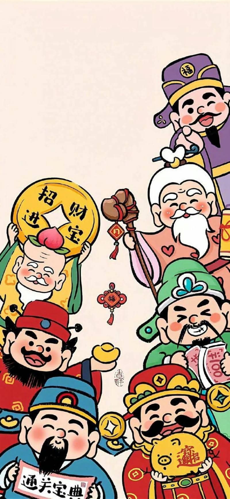 ảnh nền điện thoại ông thần tài