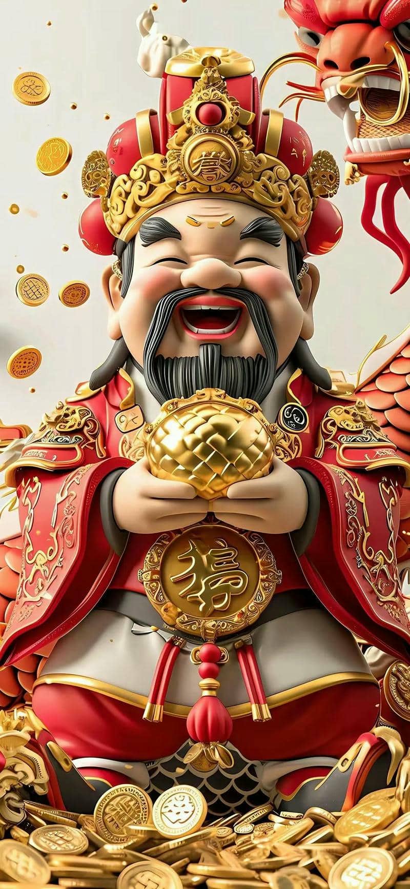 ảnh ôm ông thần tài