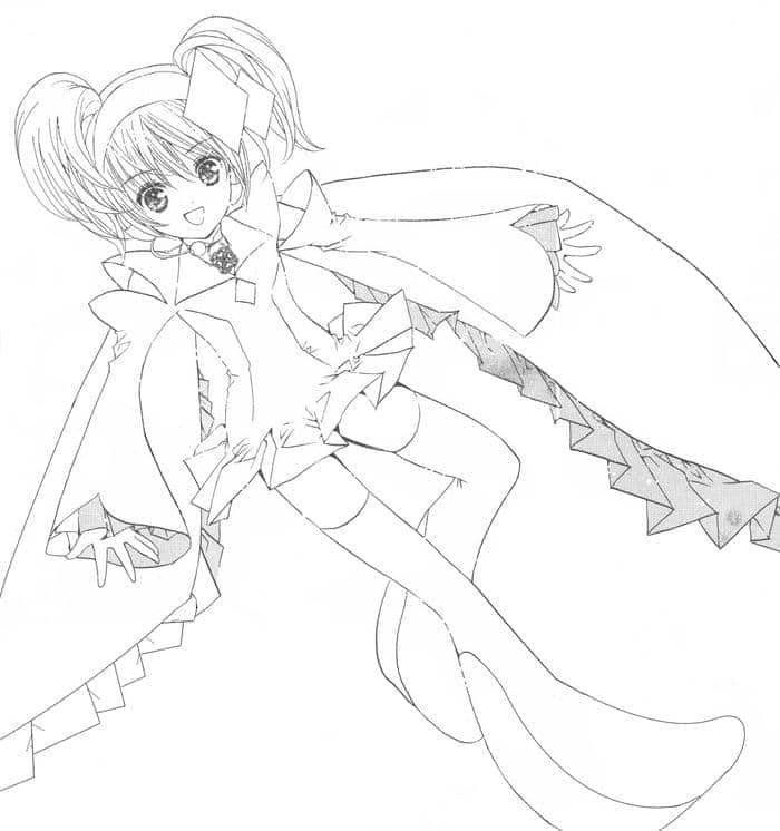 ảnh tô màu anime đẹp