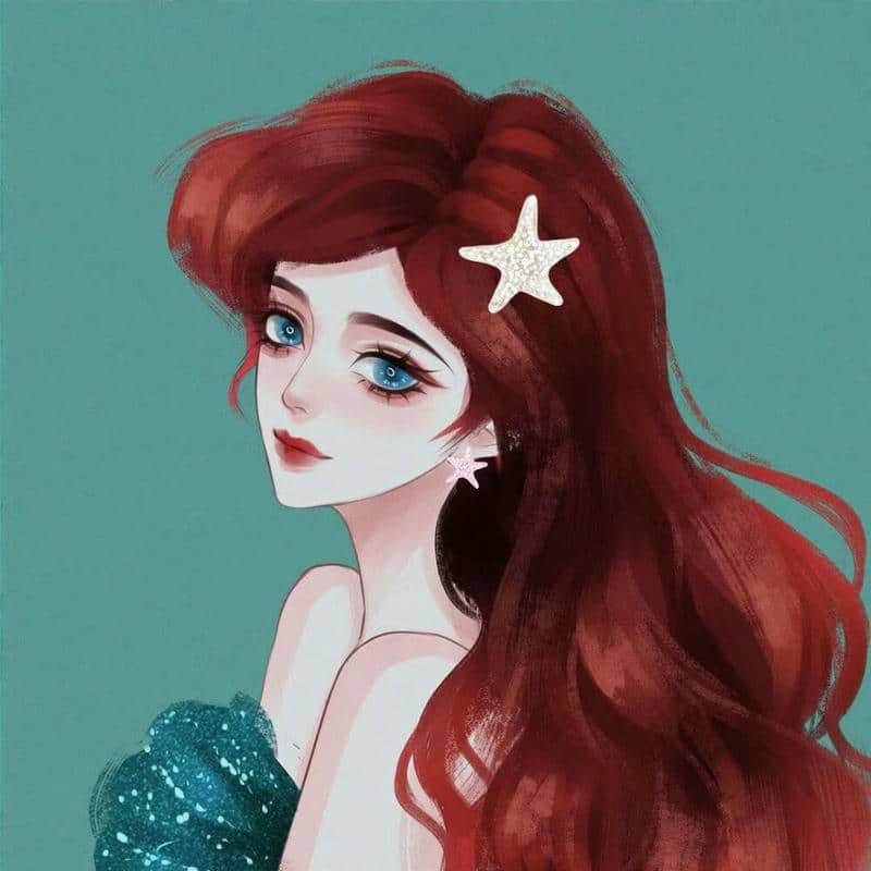 ảnh tô màu công chúa chibi
