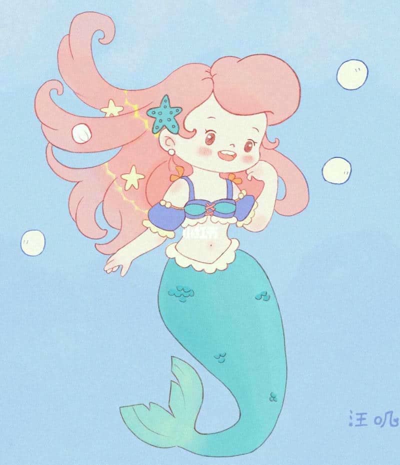 99+ Hình ảnh chibi nàng tiên cá cute, dễ thương nhất 31 ảnh vẽ nàng tiên cá