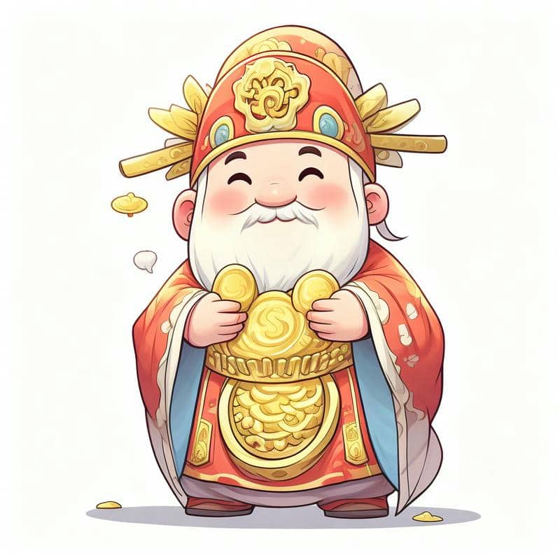 ảnh vẽ ông thần tài