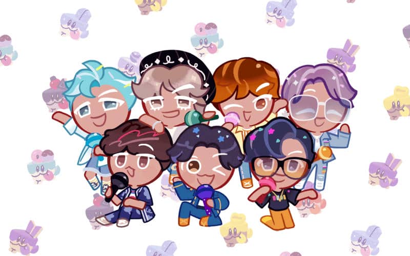 bts anime chibi cute