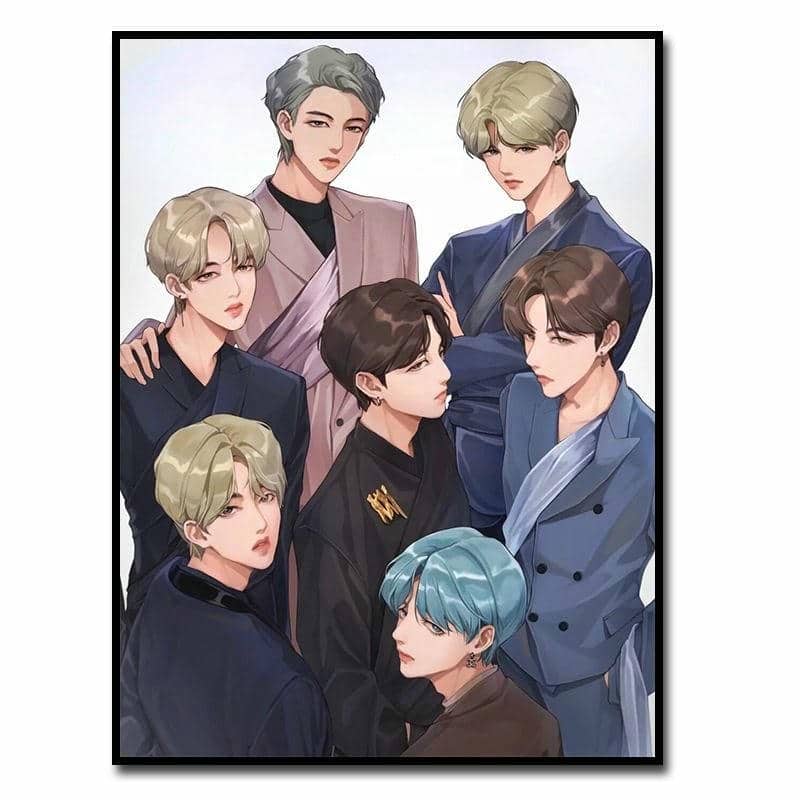 bts anime cute chibi
