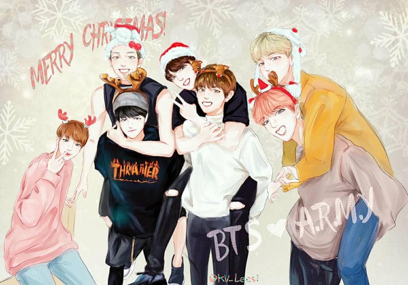 bts anime cute