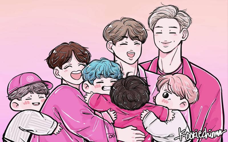 bts anime cute