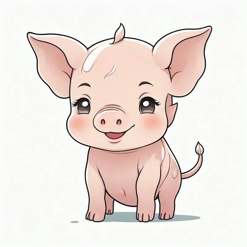 chibi anime con vật cute